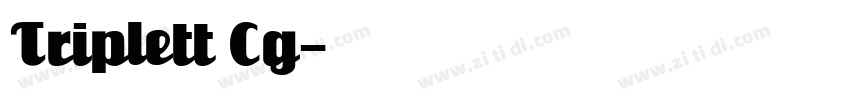 Triplett Cg字体转换